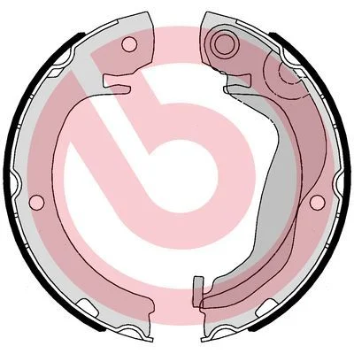 Komplet zavornih čeljusti, parkirna zavora BREMBO S 83 569