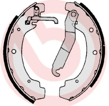 Komplet zavornih čevljev BREMBO S 85 534