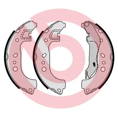 Komplet zavornih čevljev BREMBO S 85 543