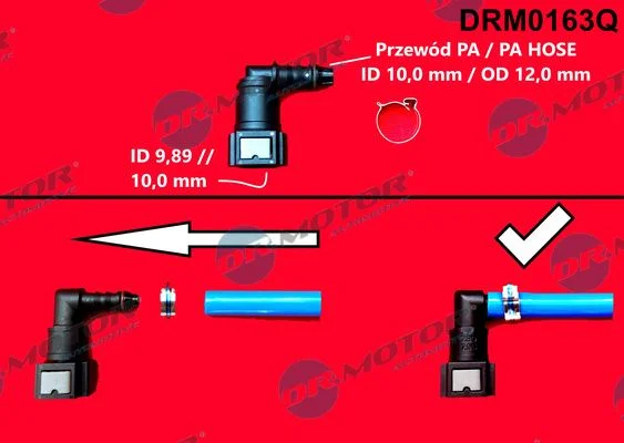 Priključek za cev, cev za gorivo Dr.Motor Automotive DRM0163Q