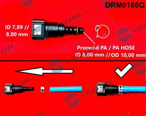Priključek za cev, cev za gorivo Dr.Motor Automotive DRM0166Q