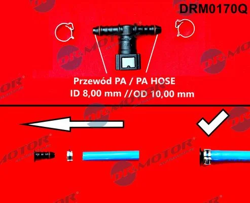 Priključek za cev, cev za gorivo Dr.Motor Automotive DRM0170Q