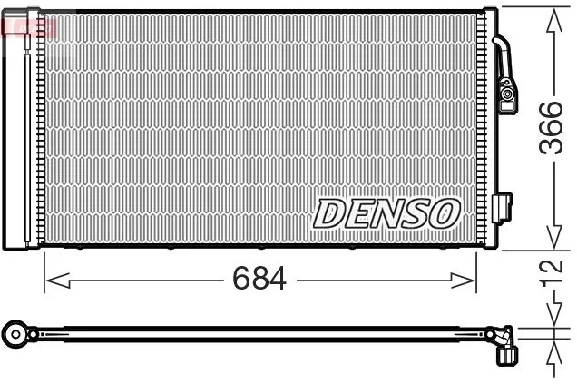 Condenser, air conditioning DENSO DCN05114