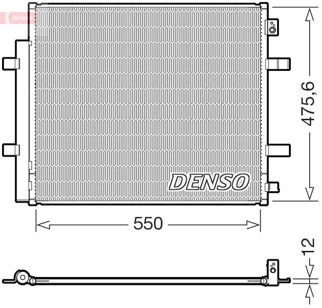 Condenser, air conditioning DENSO DCN32073
