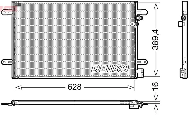 Kondenzator, klimatska naprava DENSO DCN02037