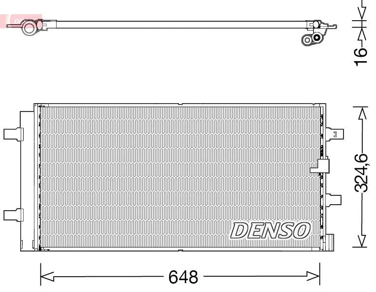 Condenser, air conditioning DENSO DCN02044