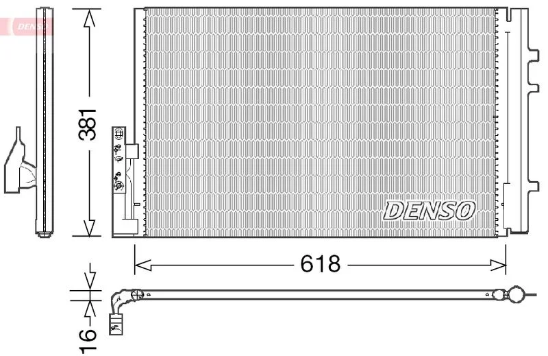 Kondenzator, klimatska naprava DENSO DCN05014