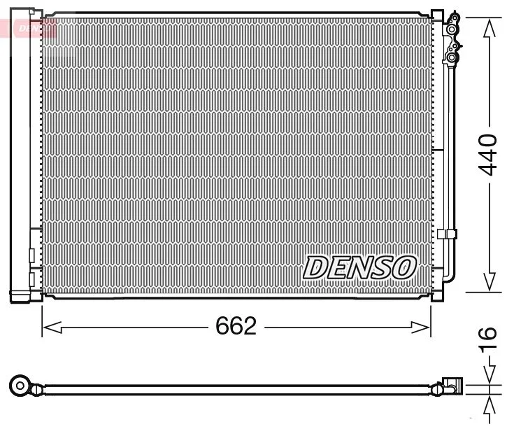 Kondenzator, klimatska naprava DENSO DCN05032