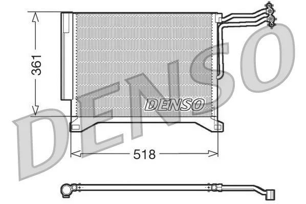 Kondenzator, klimatska naprava DENSO DCN05100