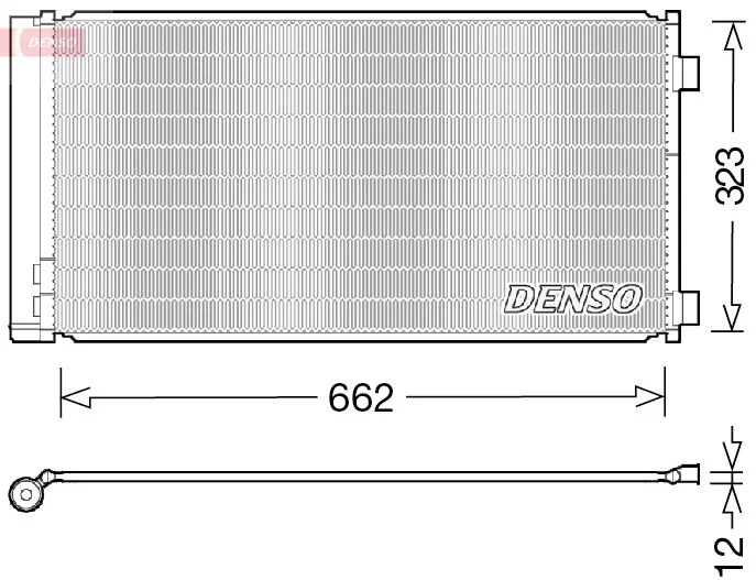 Kondenzator, klimatska naprava DENSO DCN05103