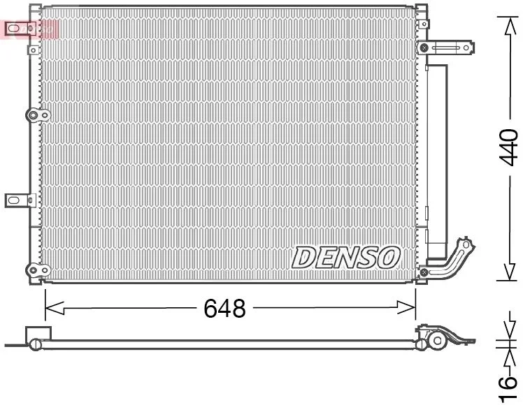 Condenser, air conditioning DENSO DCN06018