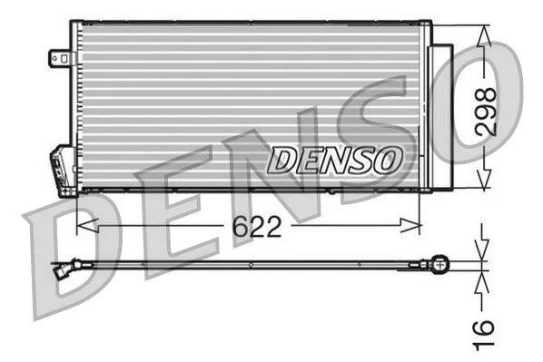Kondenzator, klimatska naprava DENSO DCN09018