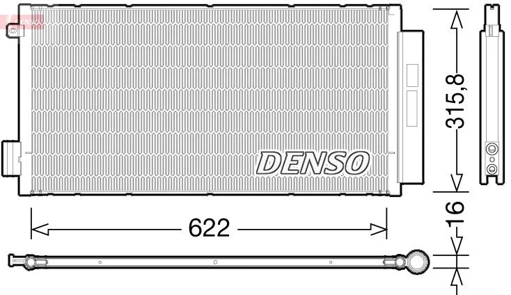 Kondenzator, klimatska naprava DENSO DCN09044