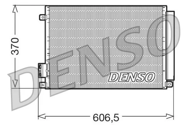 Kondenzator, klimatska naprava DENSO DCN09045