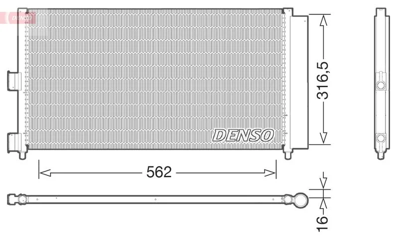Condenser, air conditioning DENSO DCN09072