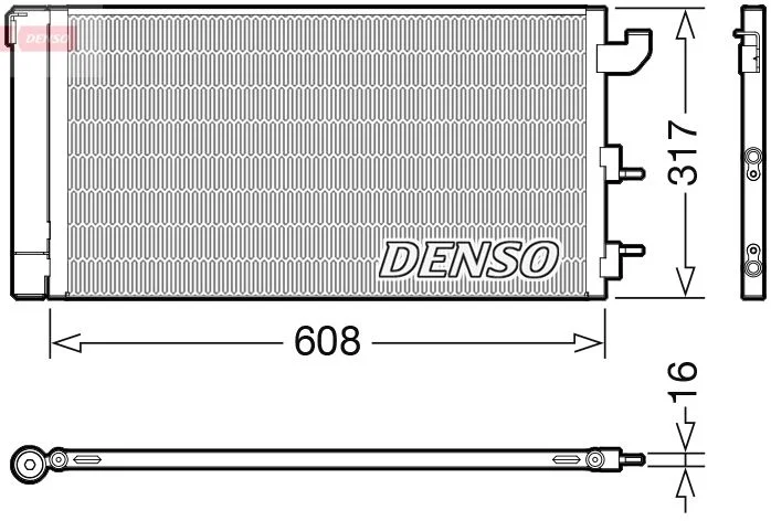 Kondenzator, klimatska naprava DENSO DCN09144