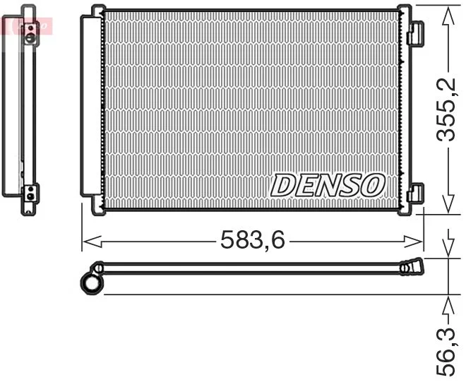 Condenser, air conditioning DENSO DCN09146