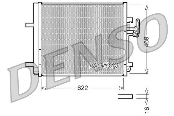 Condenser, air conditioning DENSO DCN10016