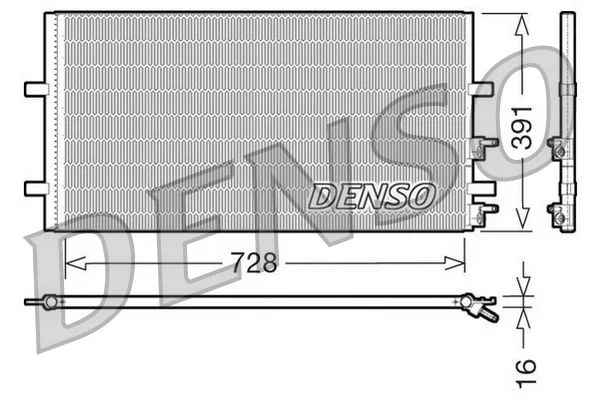 Kondenzator, klimatska naprava DENSO DCN10017