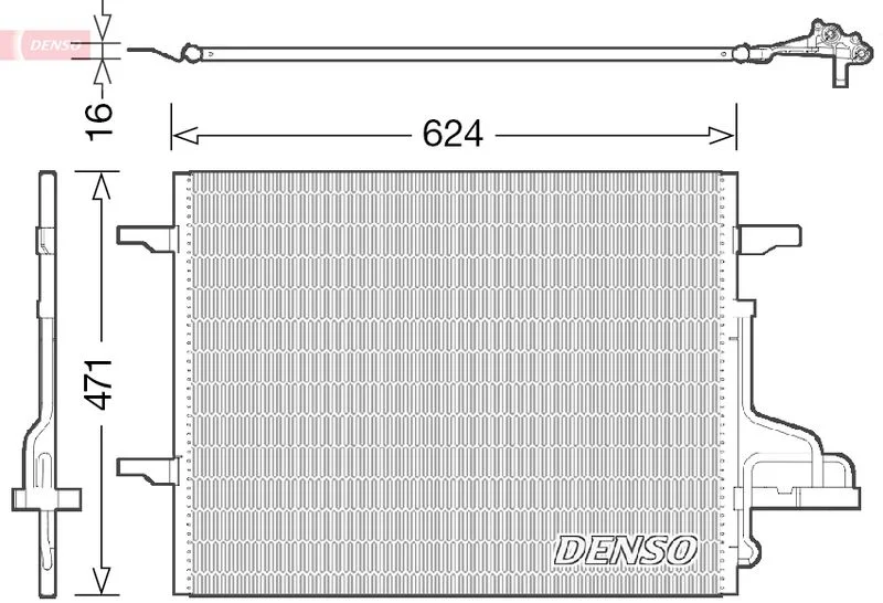 Kondenzator, klimatska naprava DENSO DCN10027