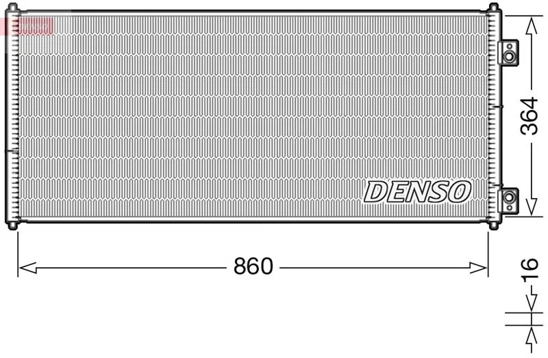 Condenser, air conditioning DENSO DCN10032