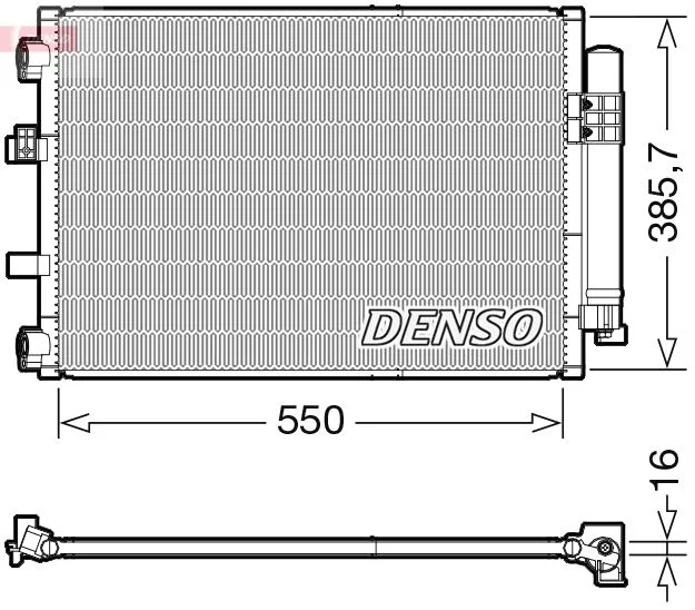 Kondenzator, klimatska naprava DENSO DCN10043