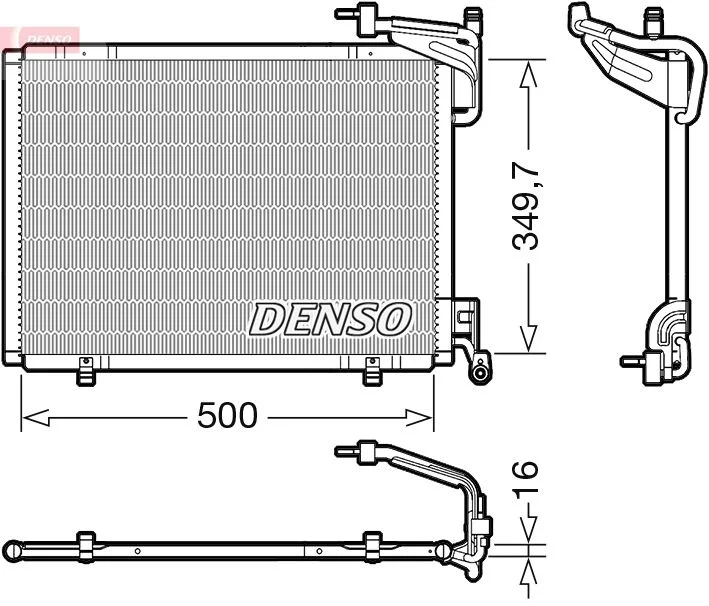 Kondenzator, klimatska naprava DENSO DCN10054