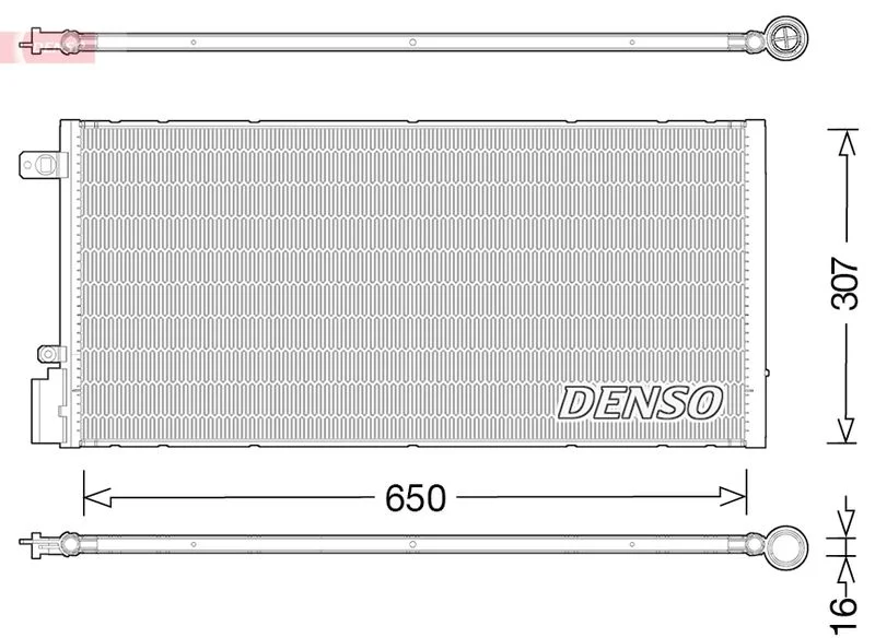Kondenzator, klimatska naprava DENSO DCN15005