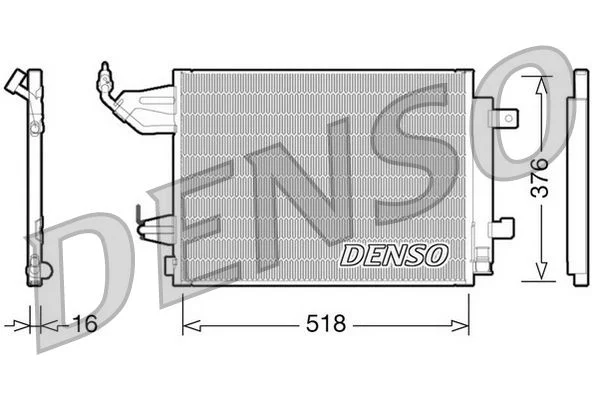 Kondenzator, klimatska naprava DENSO DCN16001