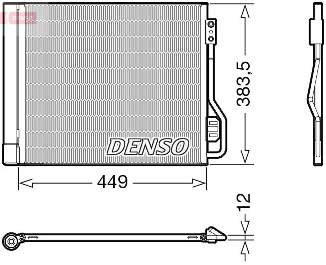 Kondenzator, klimatska naprava DENSO DCN16002