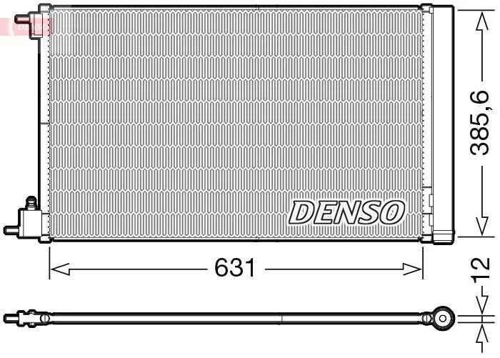 Condenser, air conditioning DENSO DCN20039