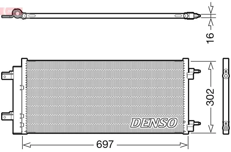 Kondenzator, klimatska naprava DENSO DCN20044