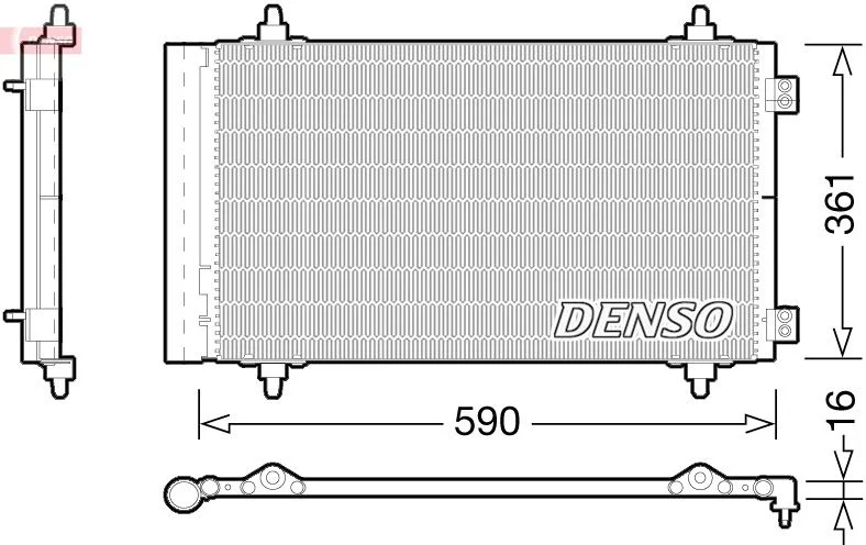 Kondenzator, klimatska naprava DENSO DCN21018