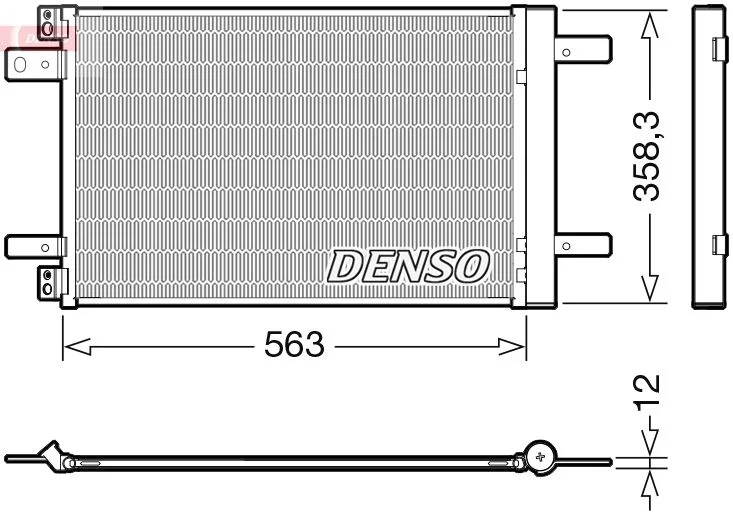 Kondenzator, klimatska naprava DENSO DCN21032