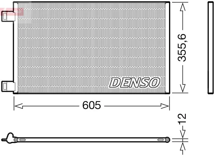 Kondenzator, klimatska naprava DENSO DCN23041