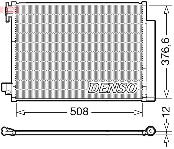 Kondenzator, klimatska naprava DENSO DCN23052
