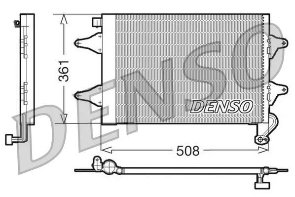 Condenser, air conditioning DENSO DCN27004