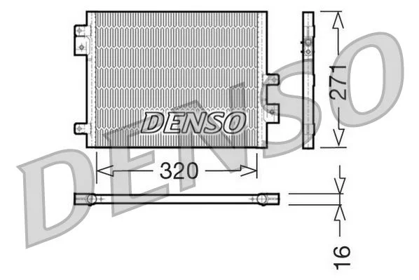 Kondenzator, klimatska naprava DENSO DCN28002