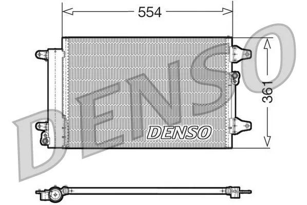 Kondenzator, klimatska naprava DENSO DCN32015