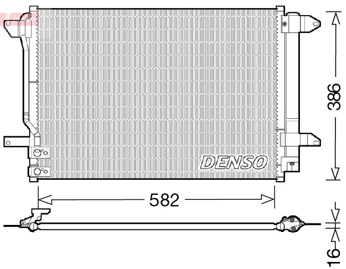 Kondenzator, klimatska naprava DENSO DCN32027