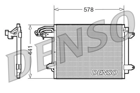 Kondenzator, klimatska naprava DENSO DCN32030