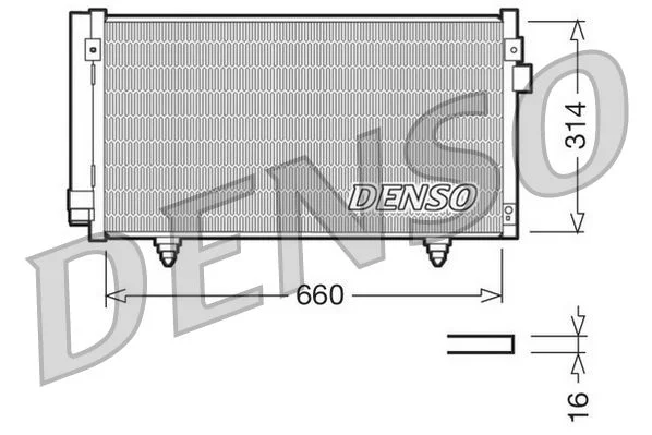 Kondenzator, klimatska naprava DENSO DCN36003