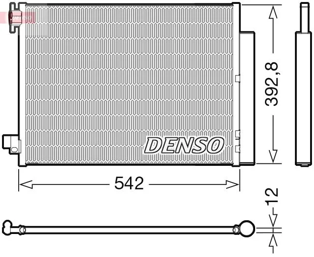 Kondenzator, klimatska naprava DENSO DCN37004
