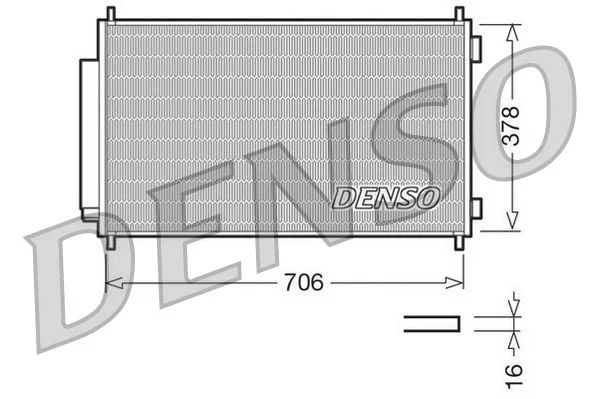 Kondenzator, klimatska naprava DENSO DCN40002