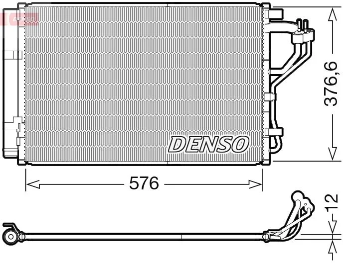 Condenser, air conditioning DENSO DCN41010