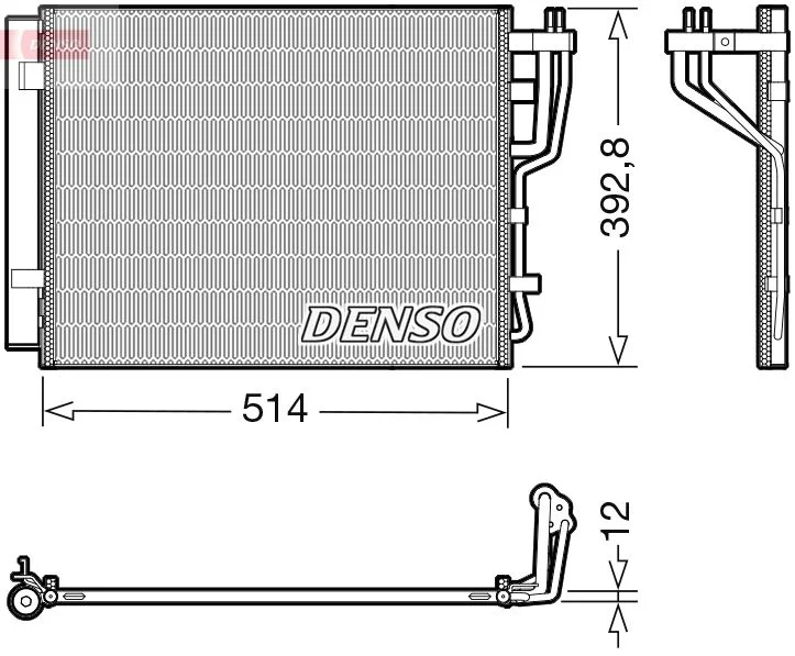 Kondenzator, klimatska naprava DENSO DCN41014