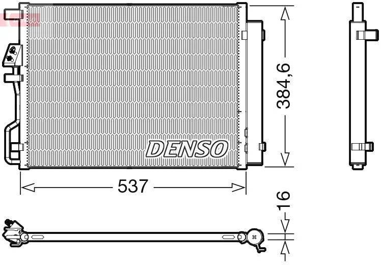Condenser, air conditioning DENSO DCN41021