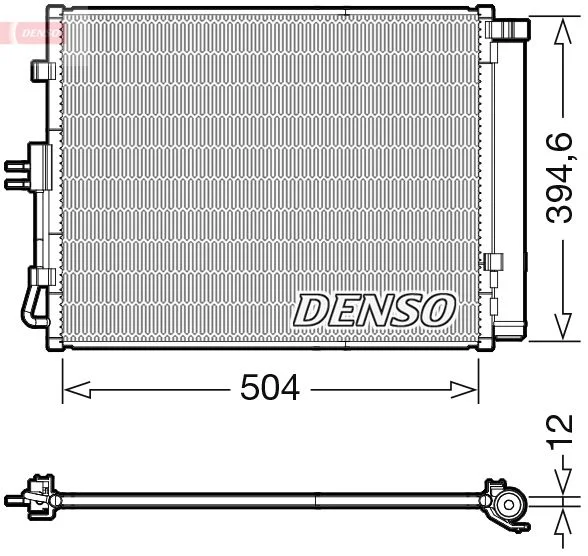 Condenser, air conditioning DENSO DCN43005
