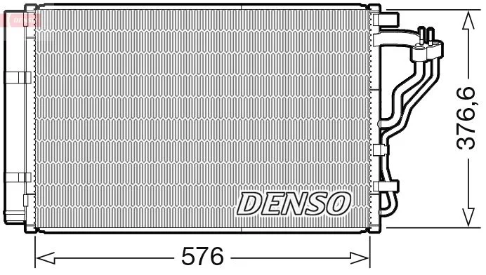 Kondenzator, klimatska naprava DENSO DCN43008