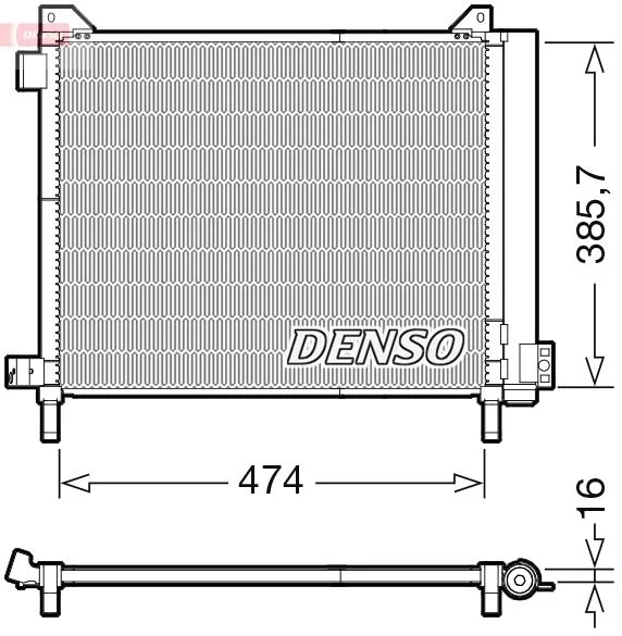 Kondenzator, klimatska naprava DENSO DCN46030